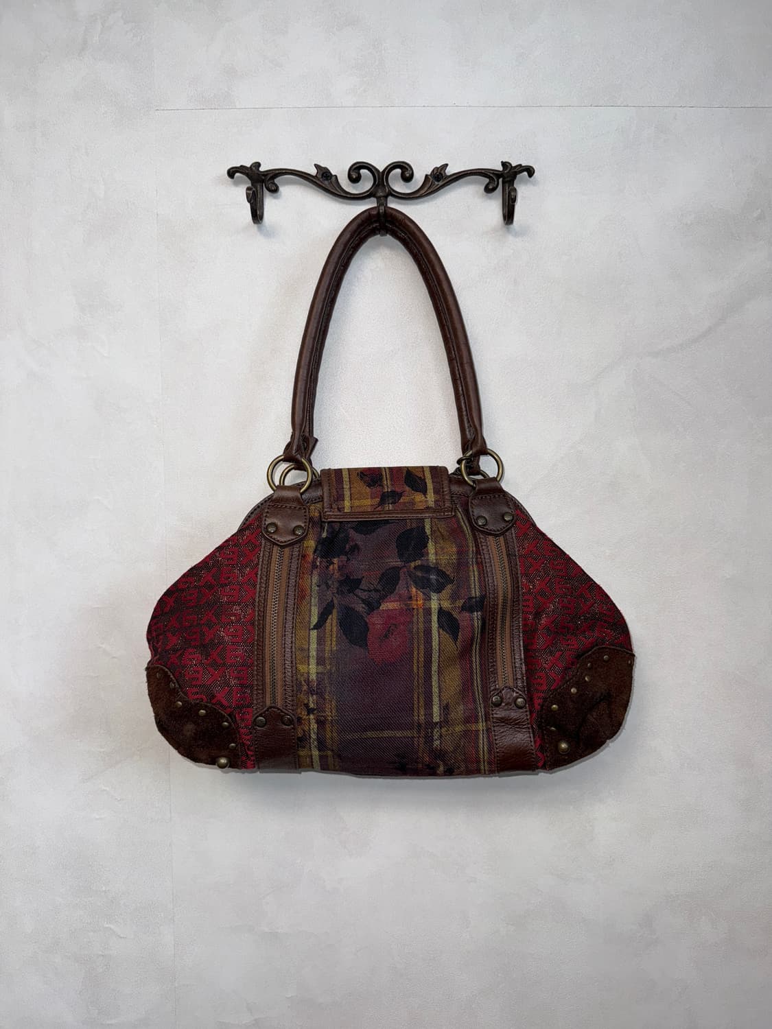 BNX oriental western tartan check 버클 숄더백 상품이미지5
