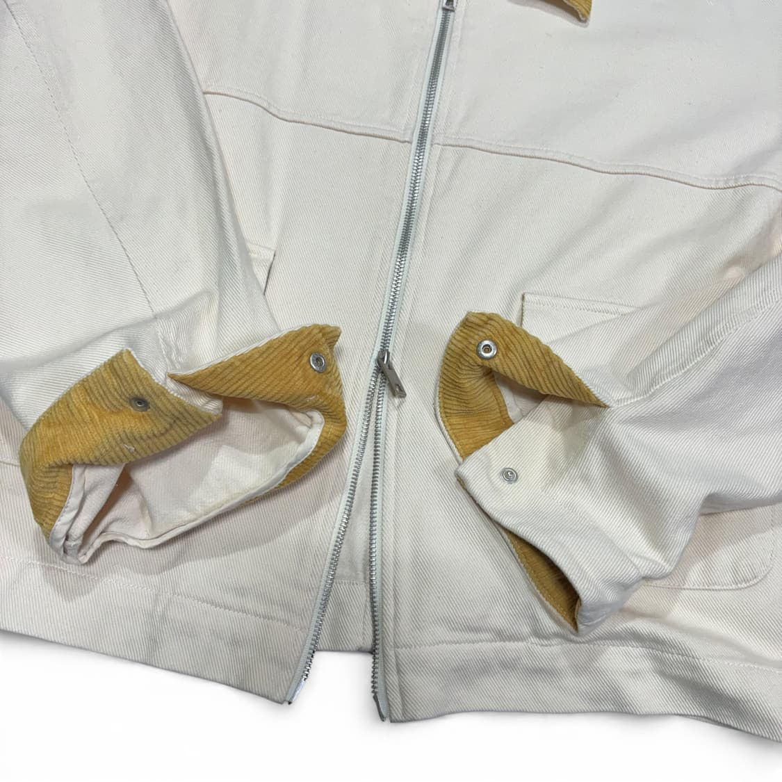 L 라퍼지스토어 아이보리 코듀로이 트러커 워크자켓 상품이미지3