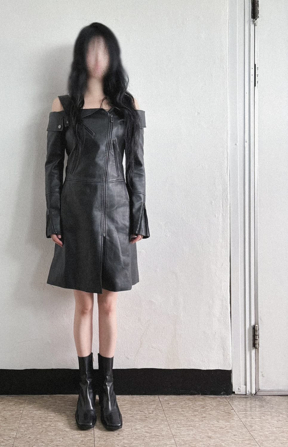 bcbgmaxazaria 레더 라이더타입 원피스 상품이미지3