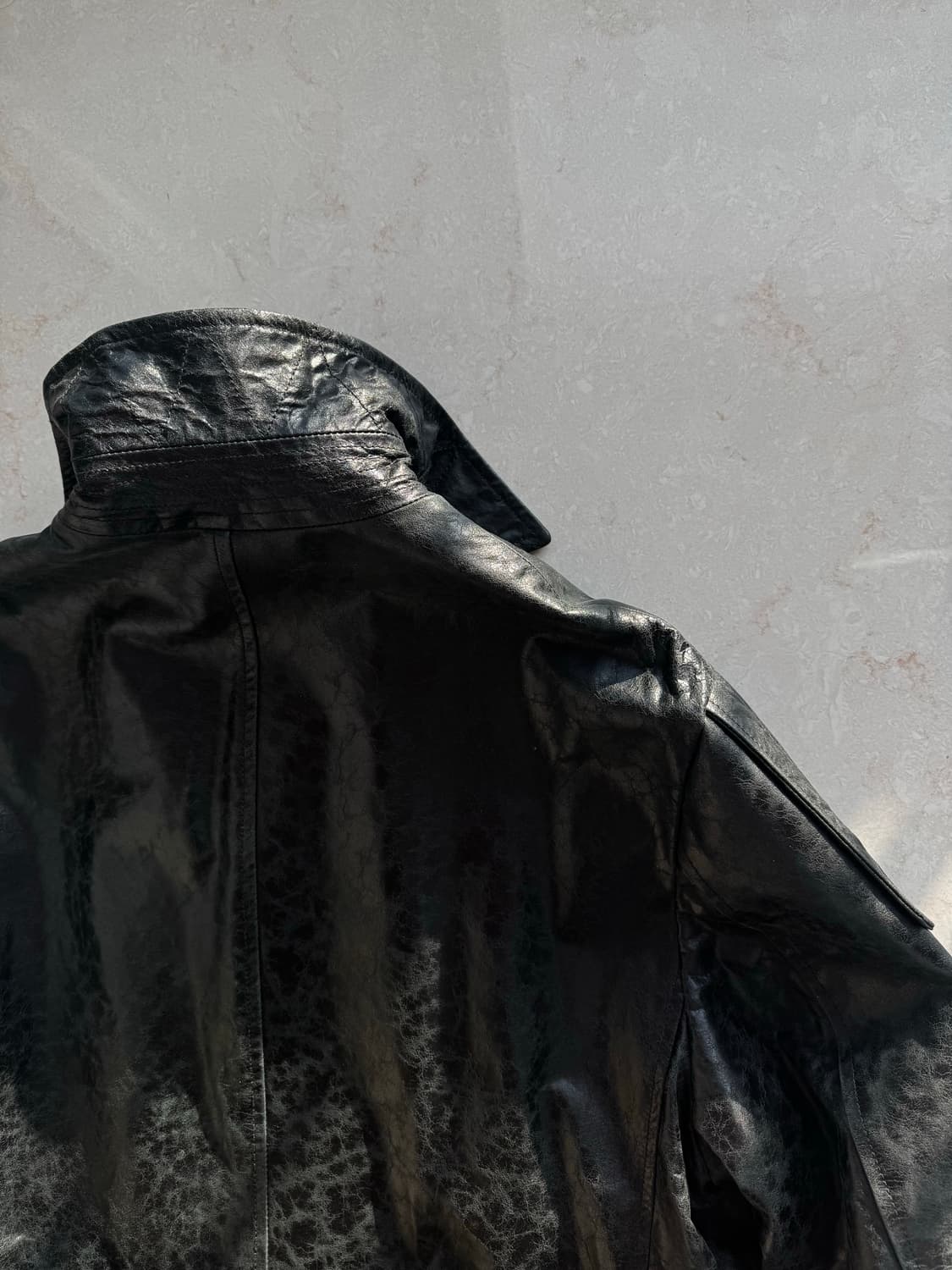 424 레더 트렌치 코트 자켓 50 상품이미지8