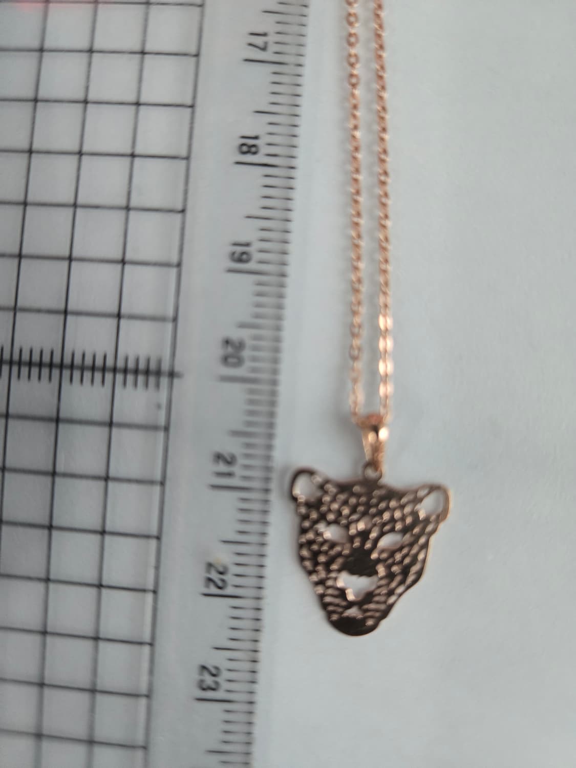 14k 로즈골드 표범 목걸이  상품이미지1