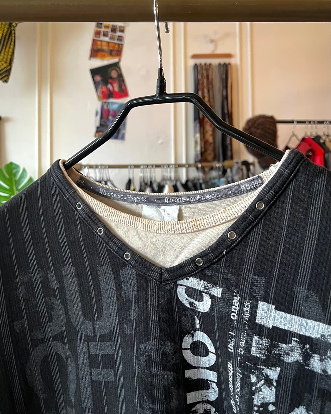 90-00s b-one-soul Grunge Lettering Tee 상품이미지5