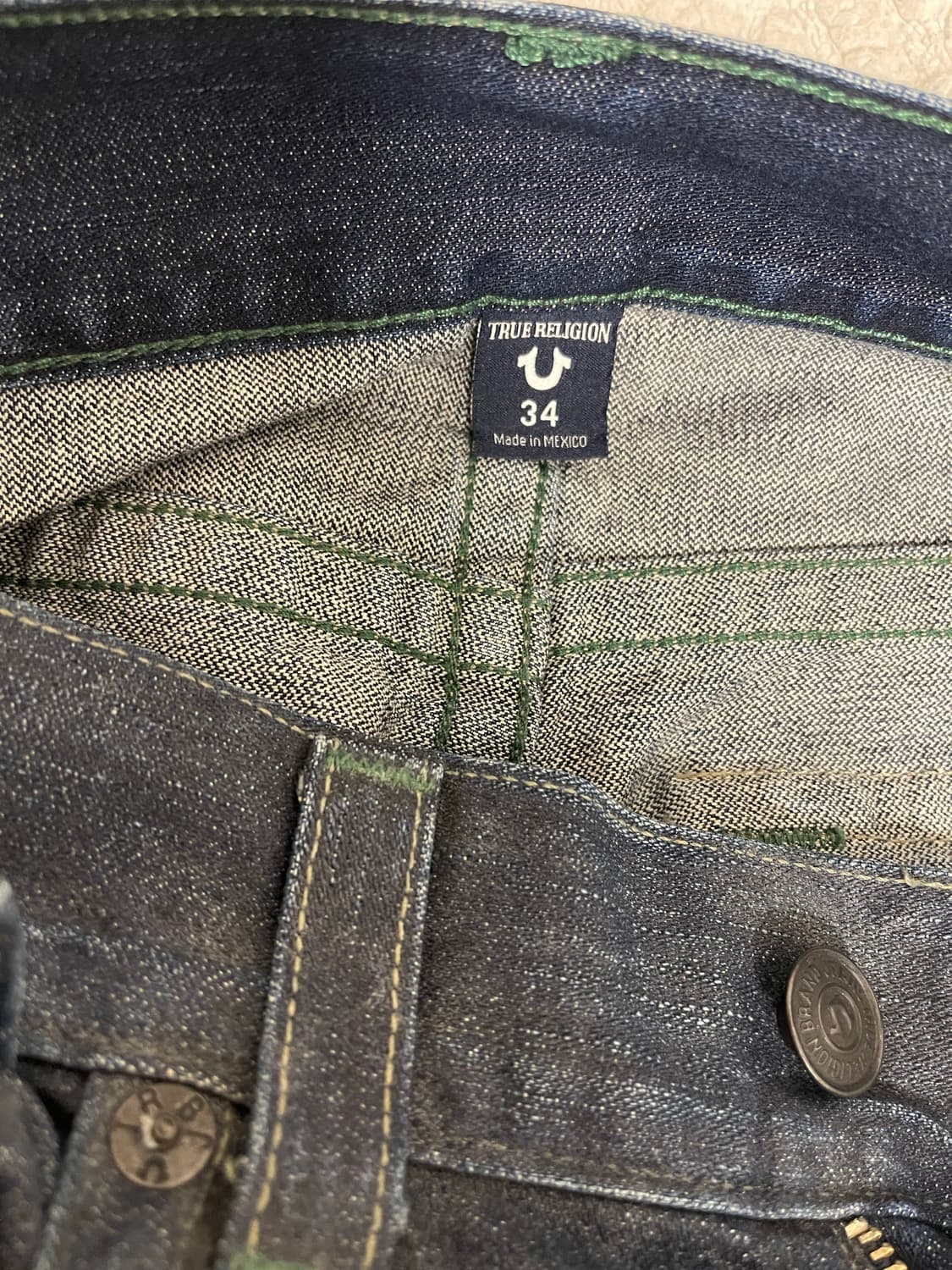 트루 릴리젼USA GENO W Flap  데님 청바지34(실측36) 상품이미지10