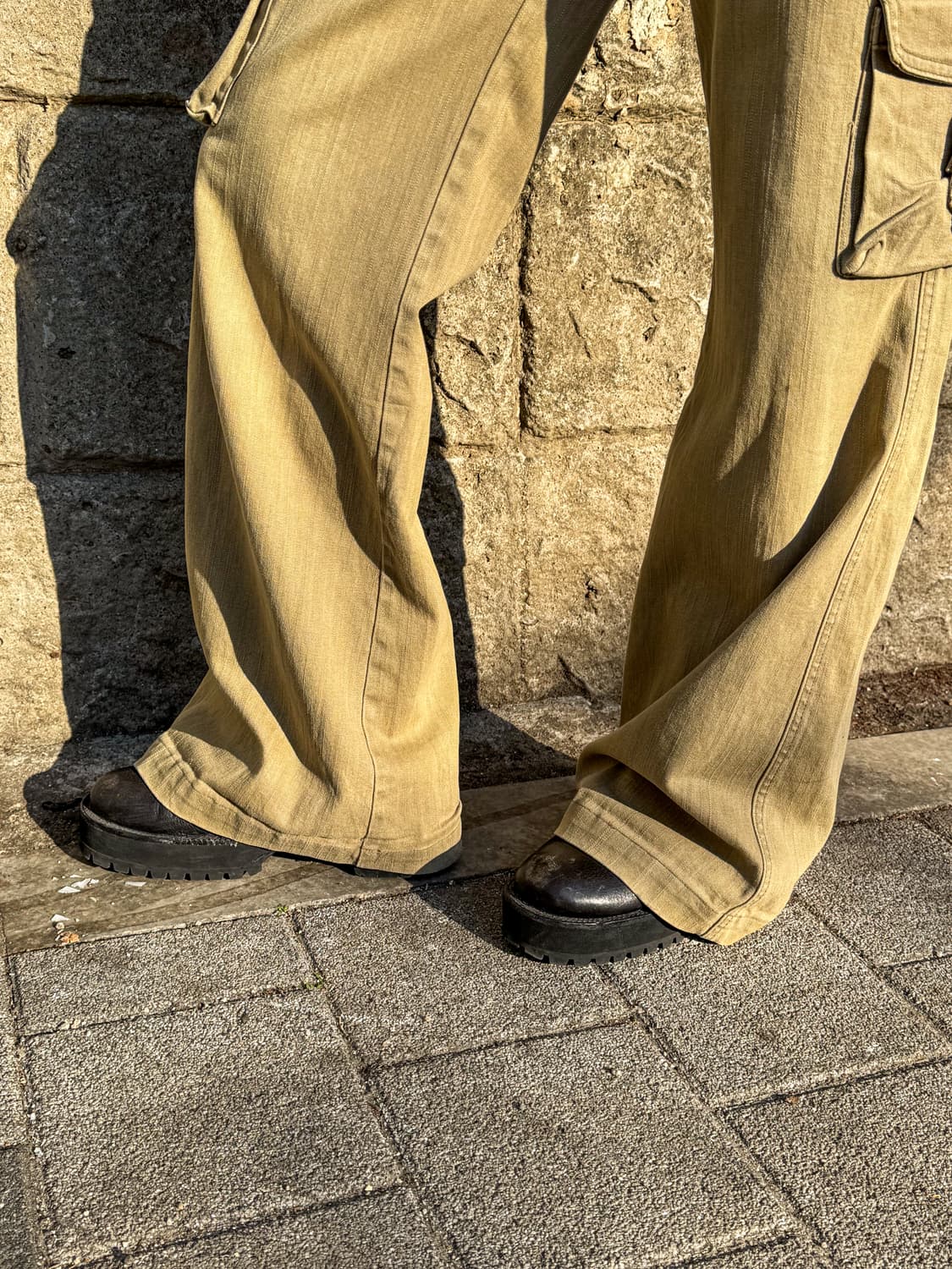 Vintage Wash Bootcut Cargo Pants 상품이미지4