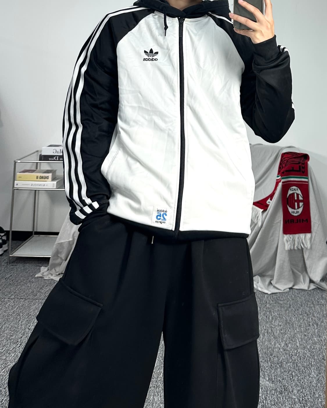 아디다스 25주년 니고베어 흰검 트랙탑 져지 105 상품이미지3