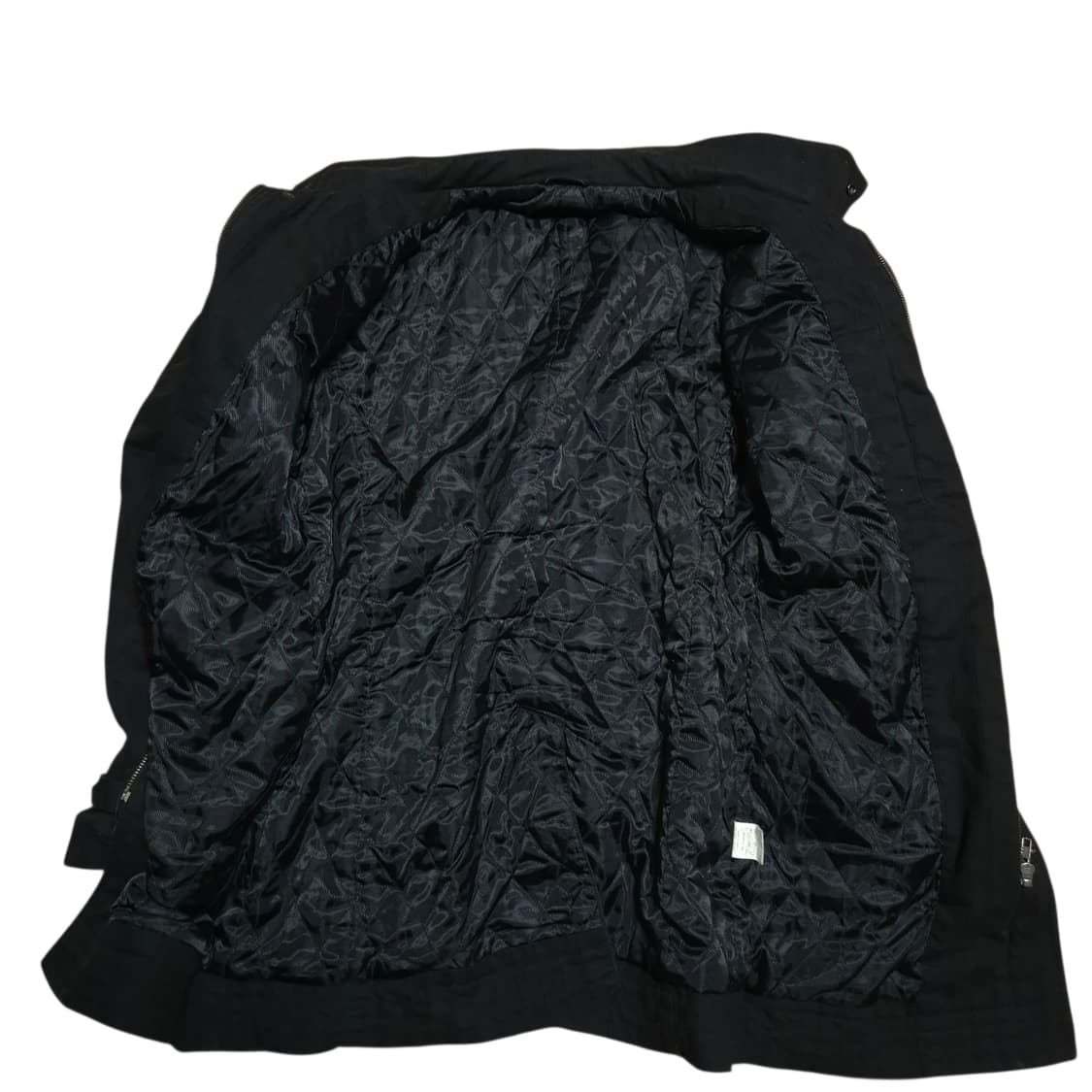 모시모 퀼팅 블랙 롱라이더 자켓 상품이미지6