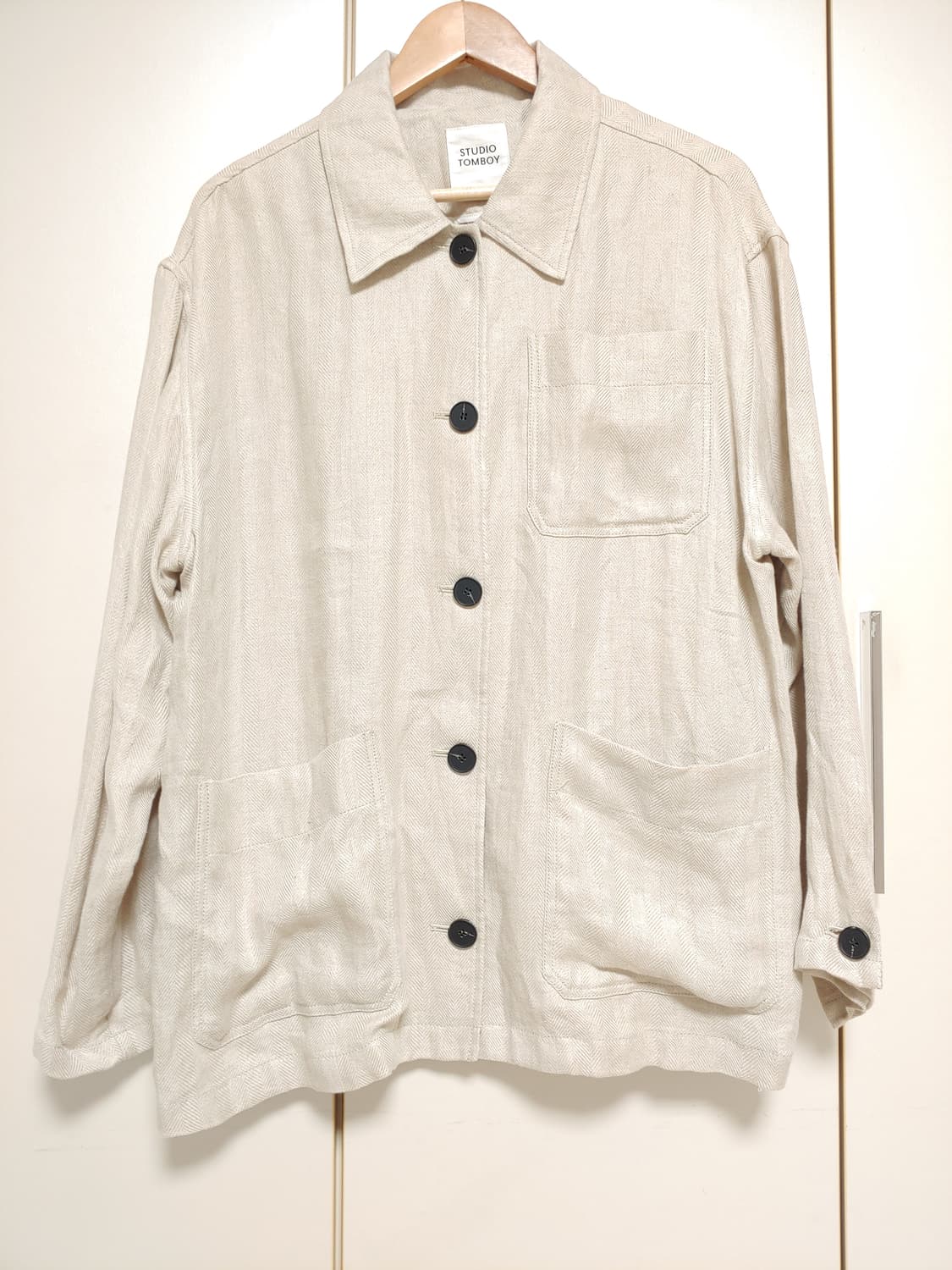 스튜디오톰보이 28만 헤링본마 셔츠형자켓 새옷 상품이미지6