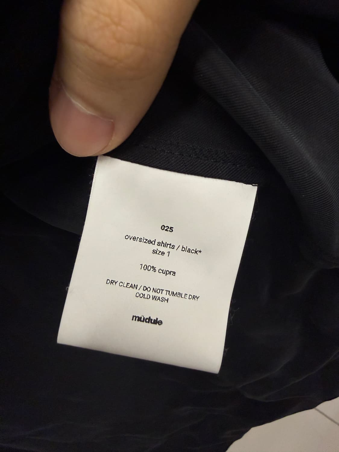 머듈 오버사이즈 큐프라 셔츠 1 상품이미지3