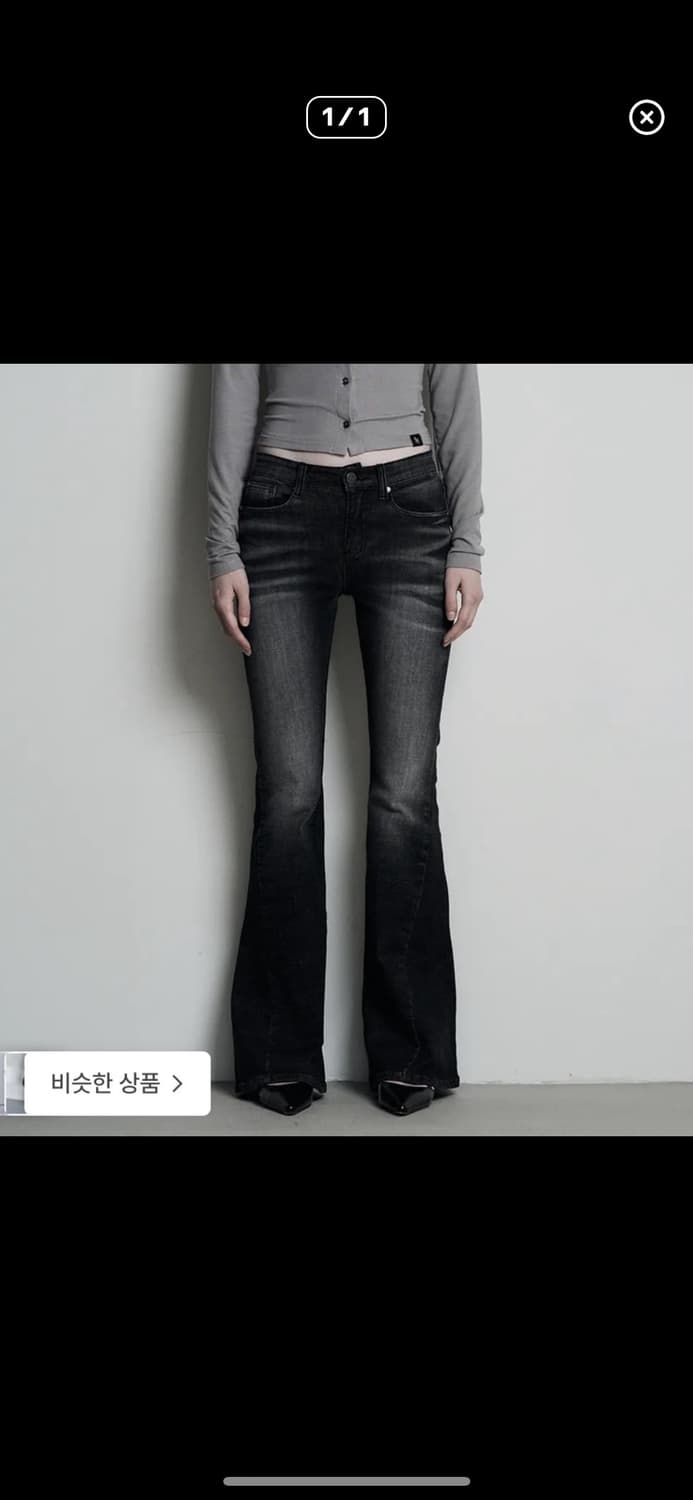 시너진 캣워싱 블랙 데님 m 상품이미지1