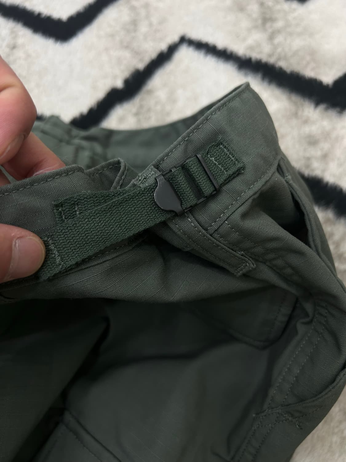 [2XL]프로퍼 립스탑 Bdu 카고 와이드 반바지/카키올리브 상품이미지4