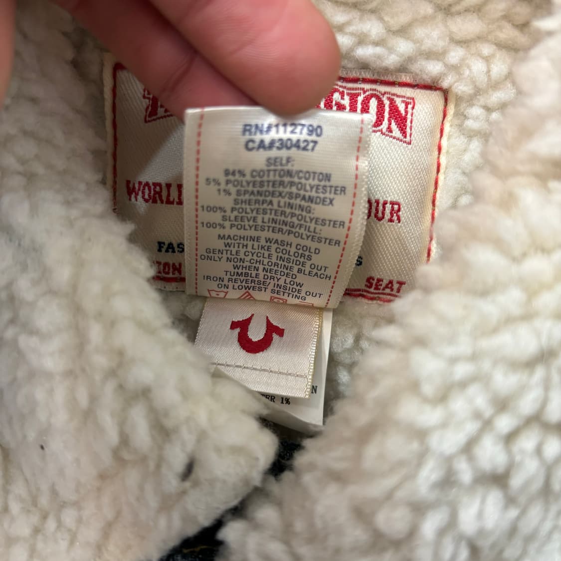 트루 릴리전 에밀리 쉐르파 데님 자켓 S 상품이미지7