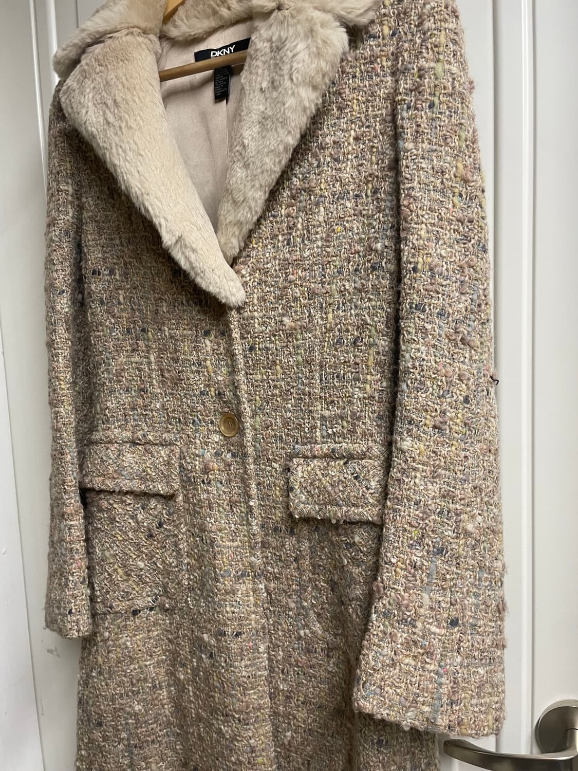 DKNY 정품 울/앙고라/알파카 혼방 롱코트 상품이미지3