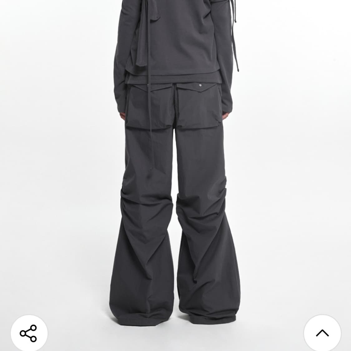 나체 EXPOSURE ZIP DETAIL PANTS 차콜 0사이즈 상품이미지4