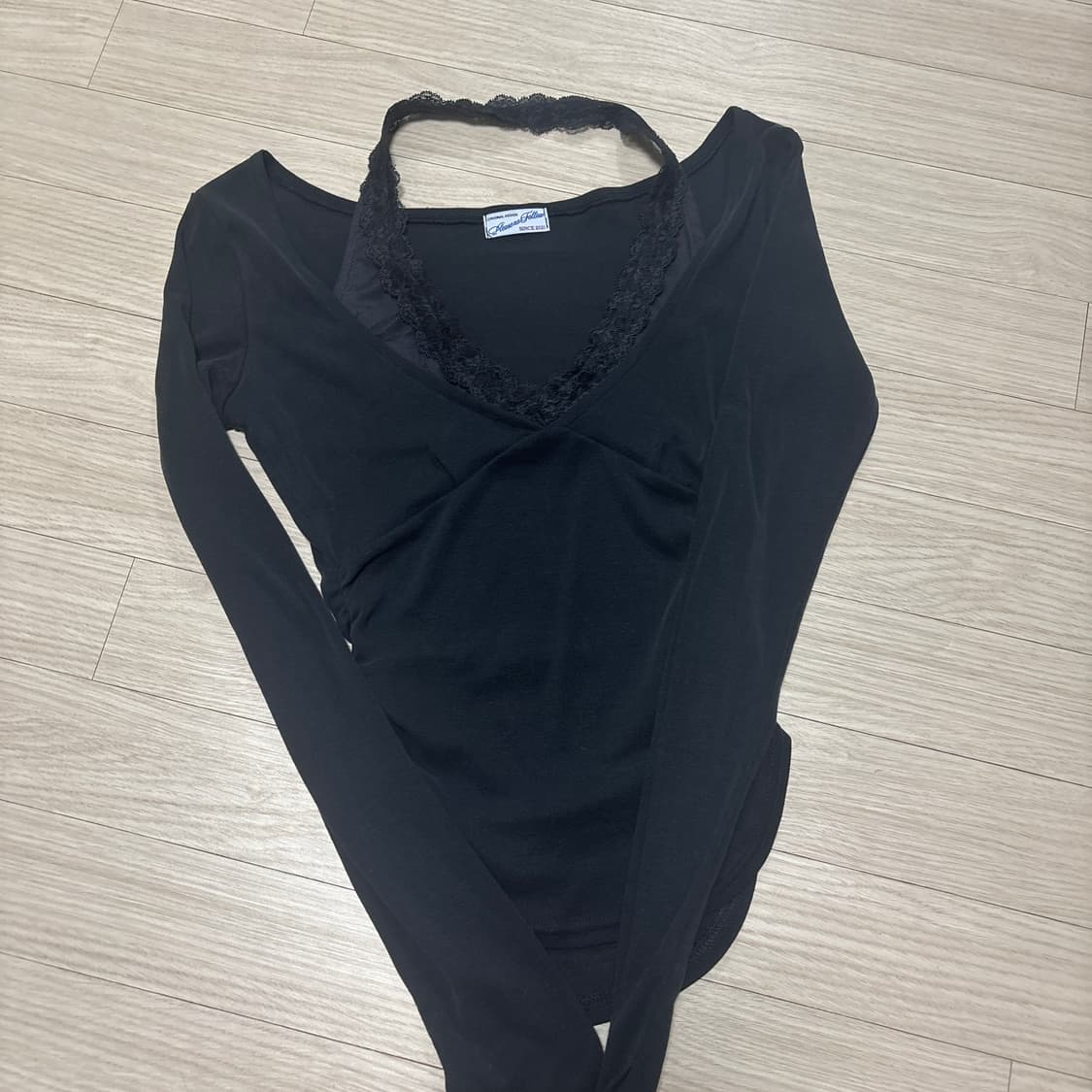 플리즈노팔로우 아멜리아 레이스 홀터 탑 쿨차콜 Cool Charcoal 상품이미지7