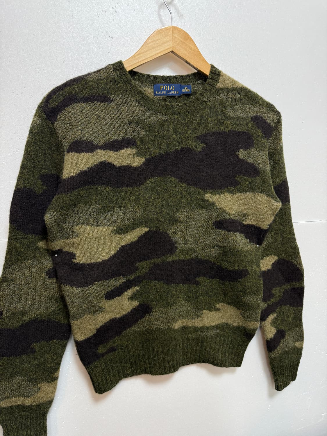 폴로 랄프로렌 엘보패치 카모플라쥬 울 니트 XS 상품이미지2