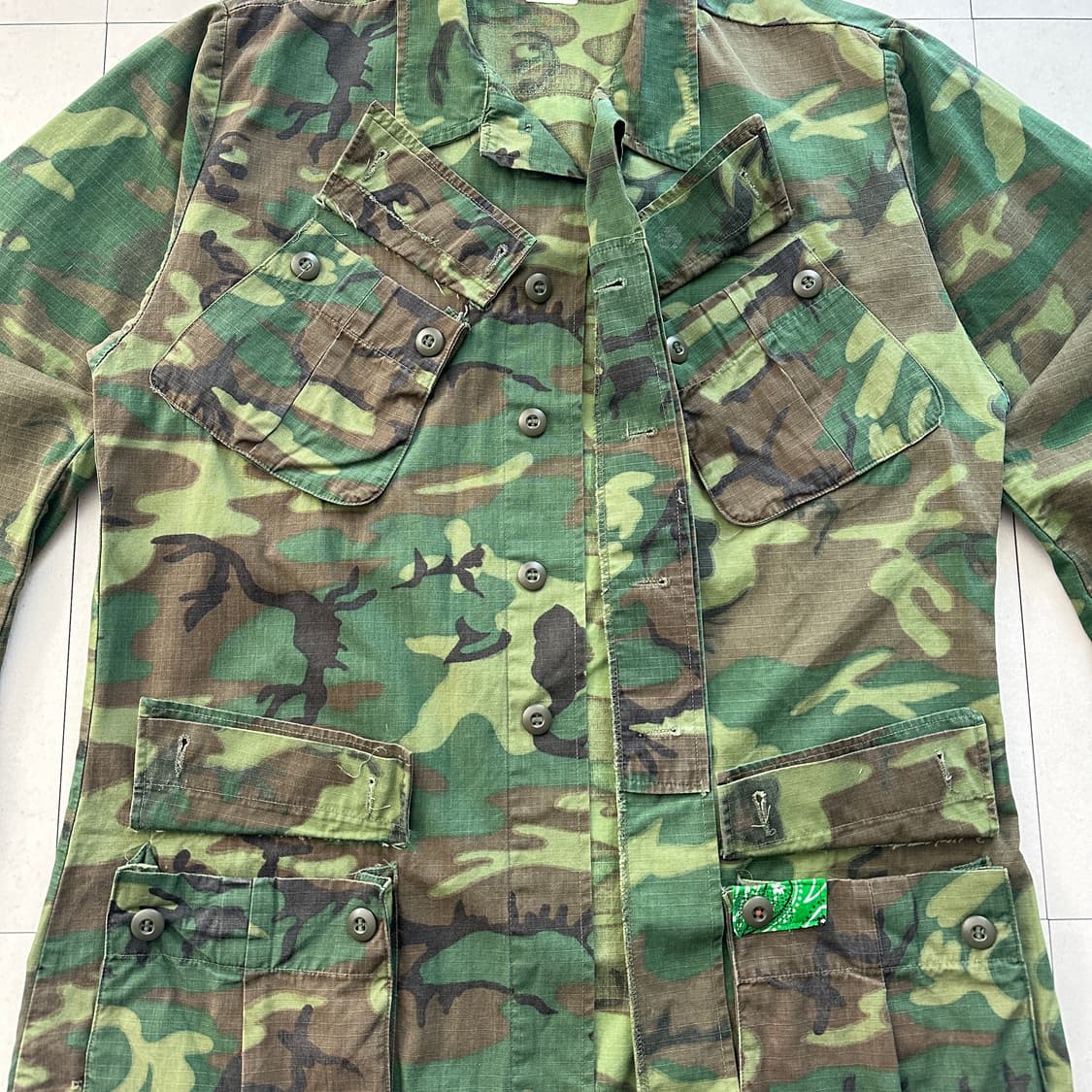 미군 69년 ERDL 우드랜드 정글자켓 M-L  상품이미지6