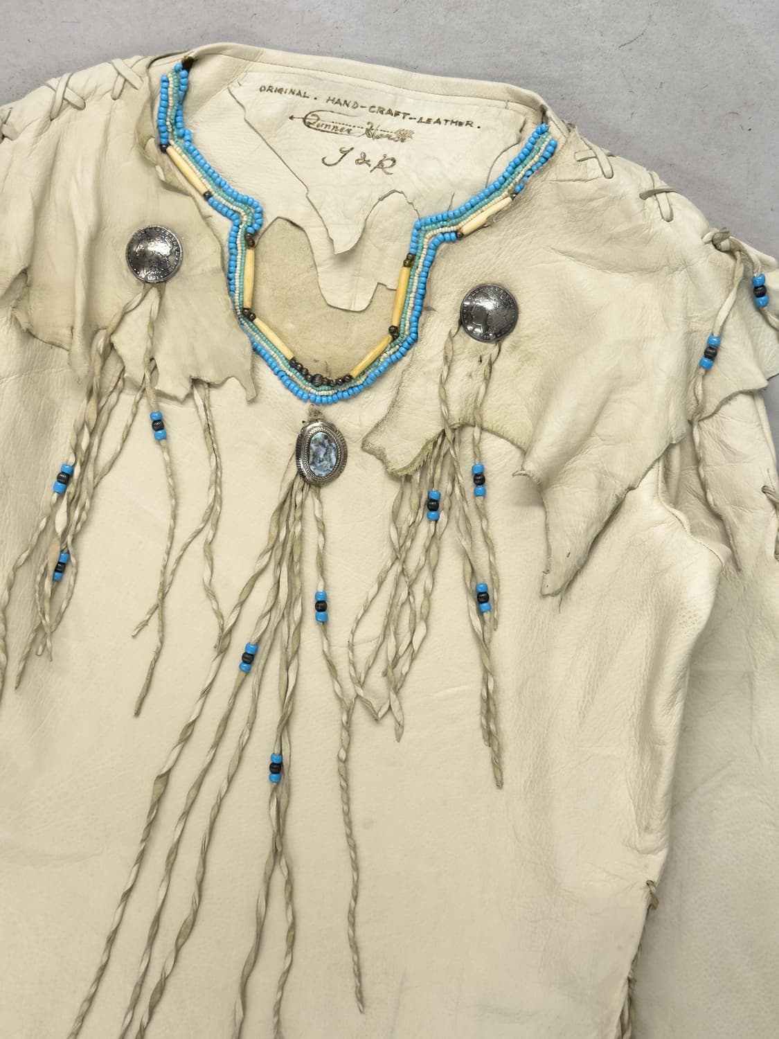 70s ‘Runner Horse’  웨스턴 벅스킨 프린지 셔츠 상품이미지2