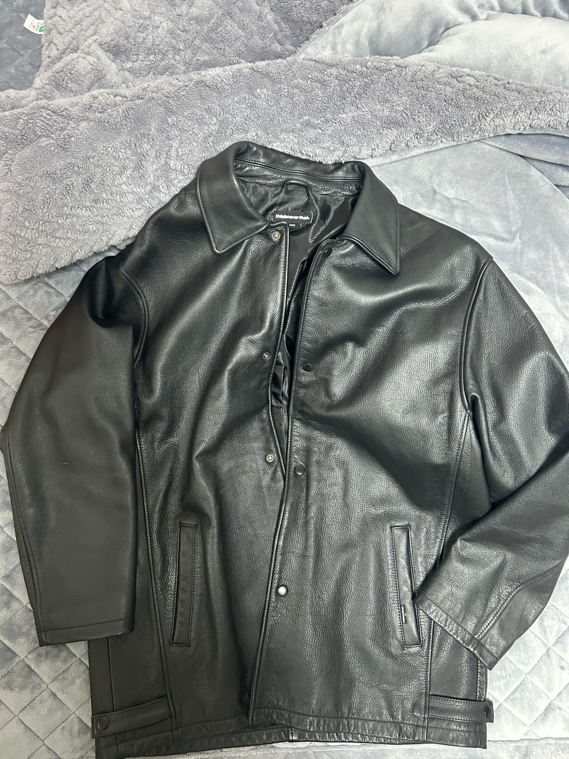 디스이즈네버댓 레더 가죽 자켓 코트 L 상품이미지1