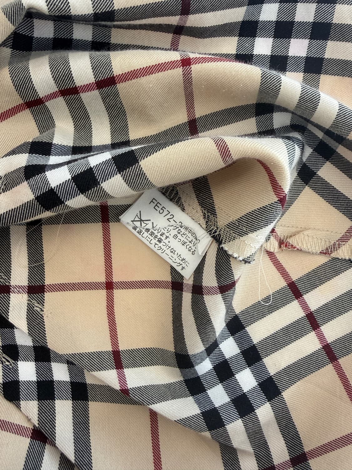 Burberry 버버리 베이지 노바체크 슬림 셔츠 36 상품이미지7