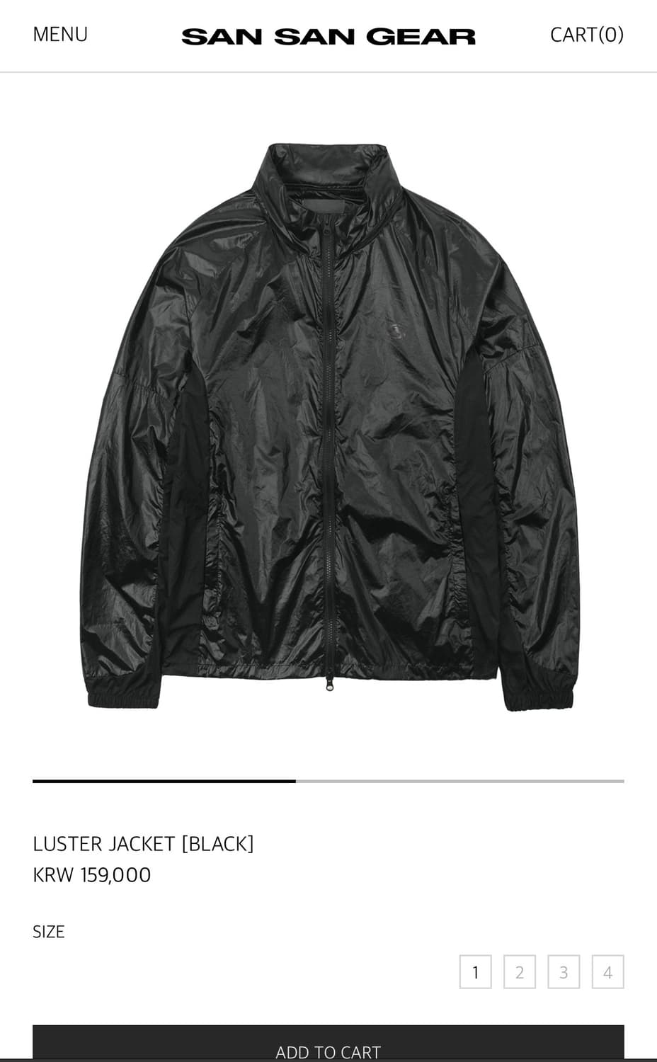 LUSTER JACKET [BLACK] 상품이미지2