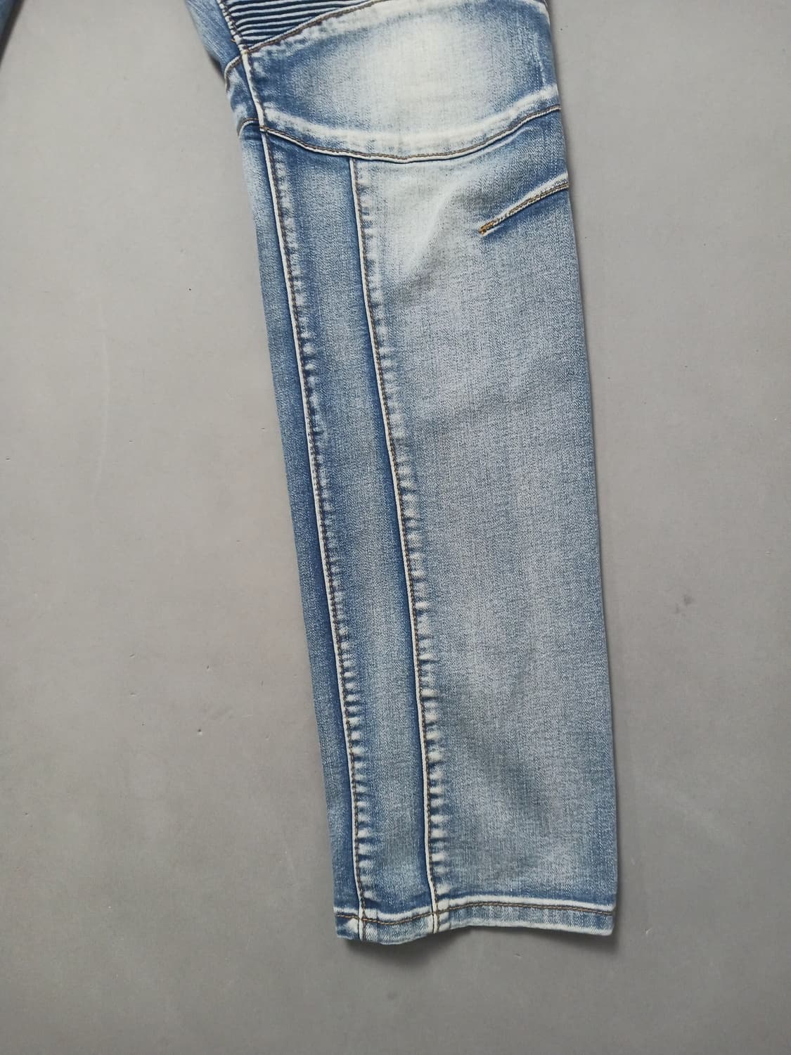 [30] 발망 중청 워싱 바이커진 청바지 상품이미지5