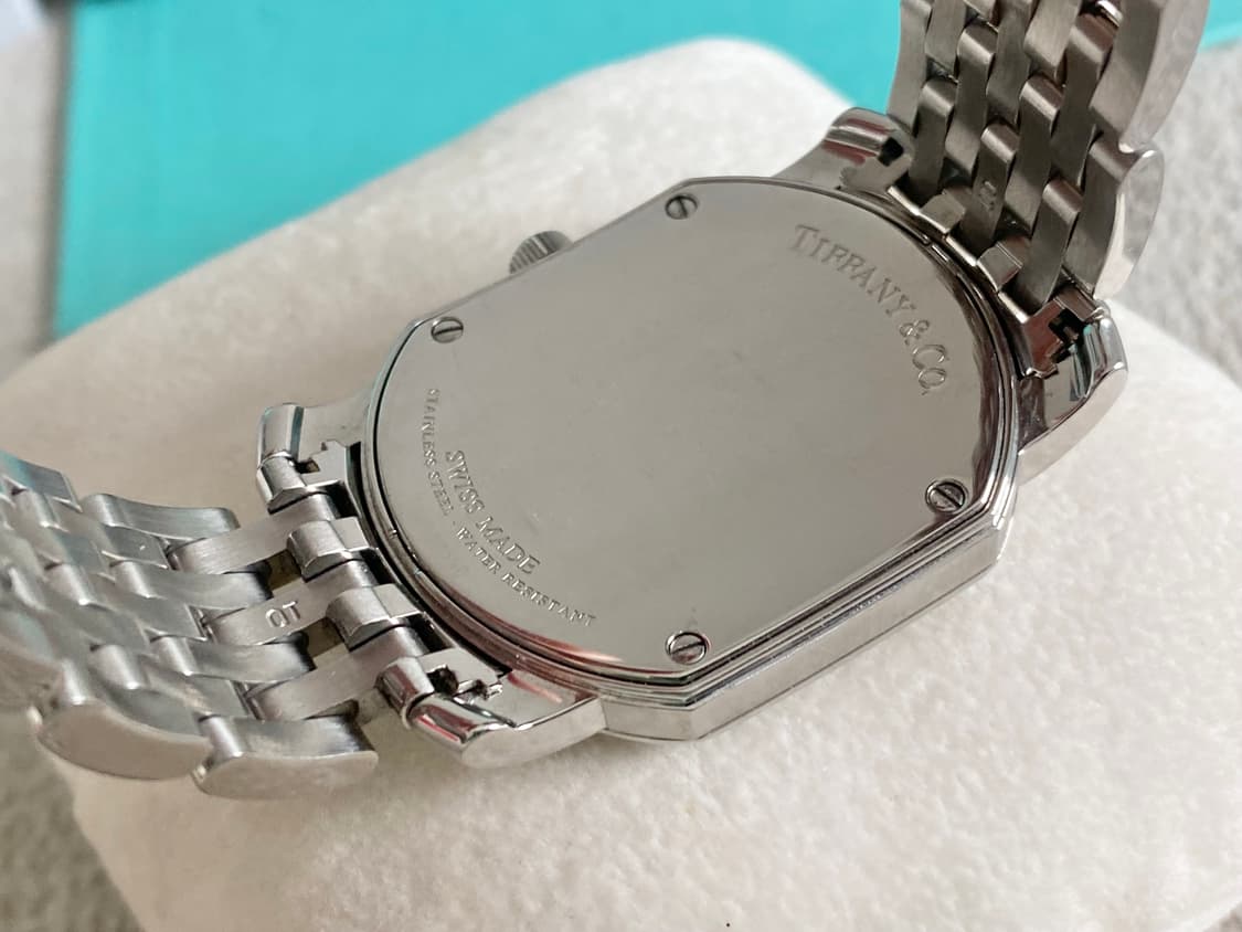 티파니 마크 쿠페 세컨 핸즈 스틸 남성용 쿼츠 라지 상품이미지9