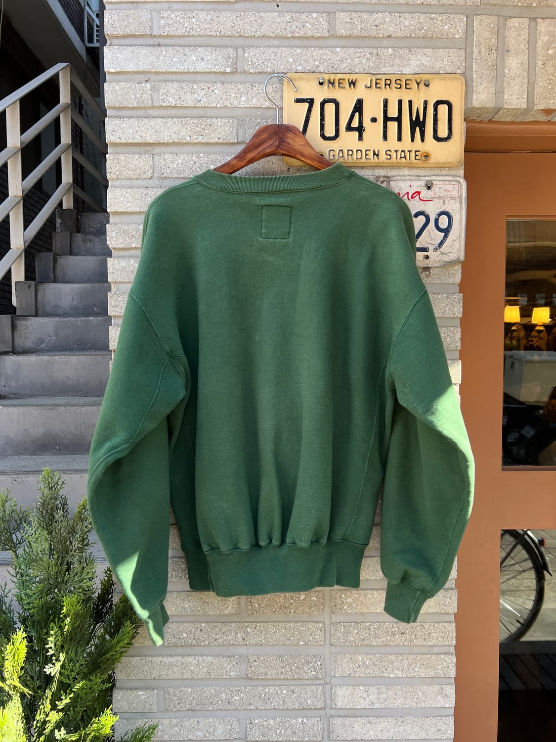 [M]90's 러셀 Made in USA 빈티지 그린 스펠아웃 스웻셔츠 상품이미지5