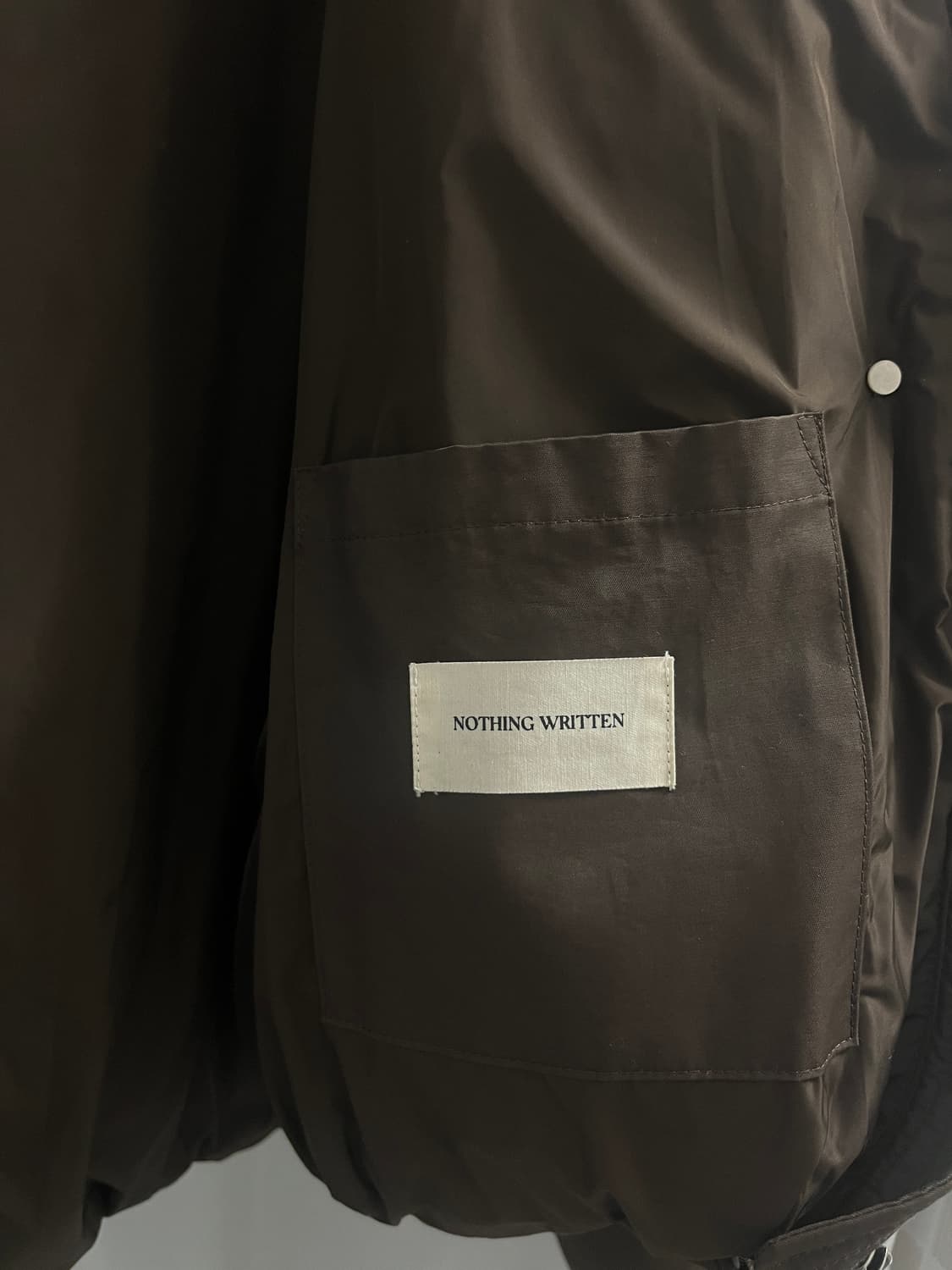 낫띵리튼 페블 크롭 푸퍼 초코 상품이미지6