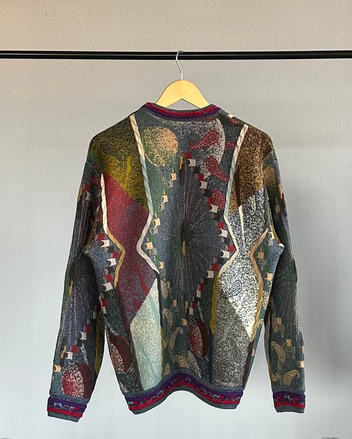 [L]GECCU 3D 그래픽 메리노 울 니트 스웨터 상품이미지7