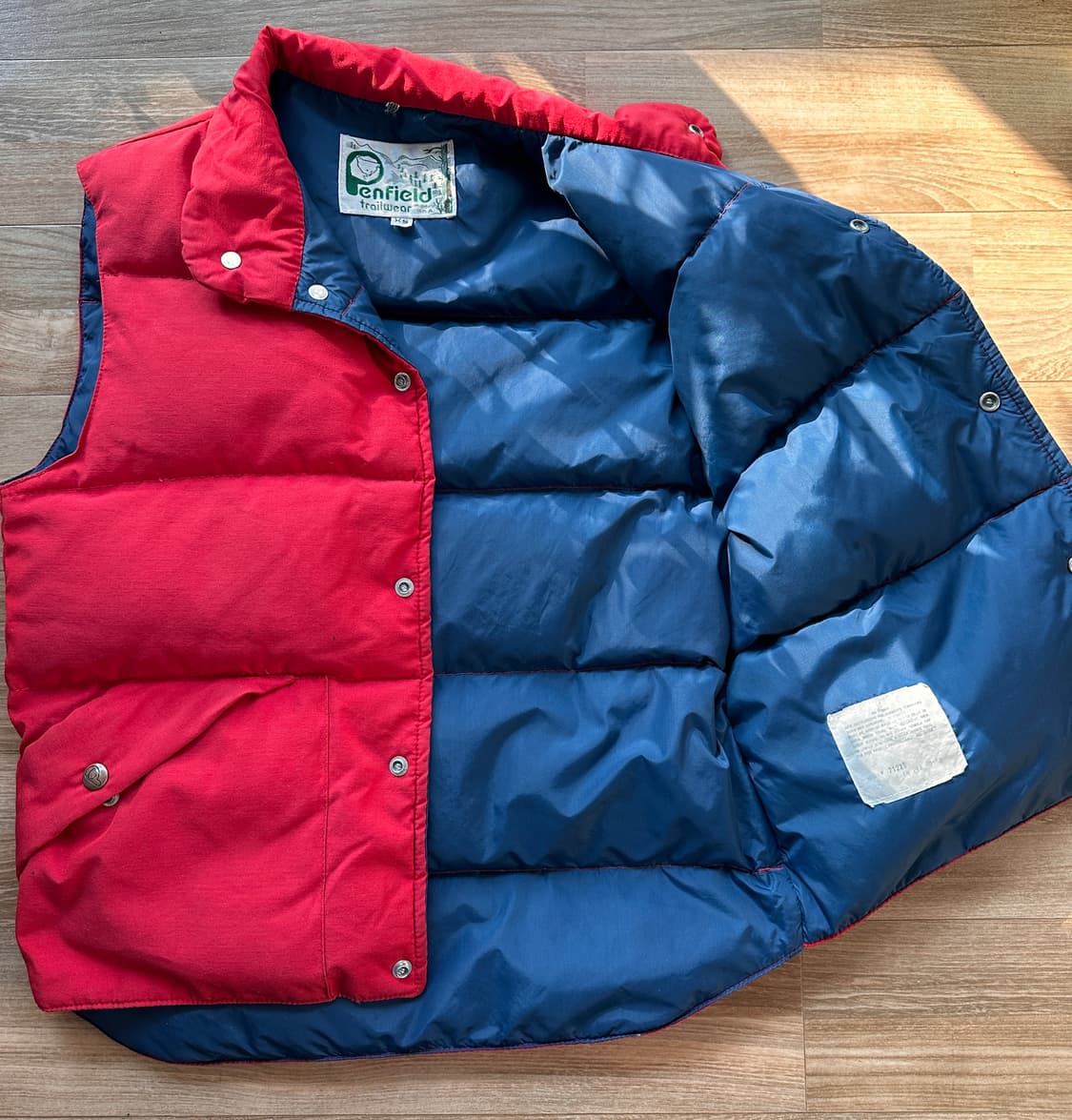 80s 팬필드 다운 푸퍼 베스트 made in usa 상품이미지6