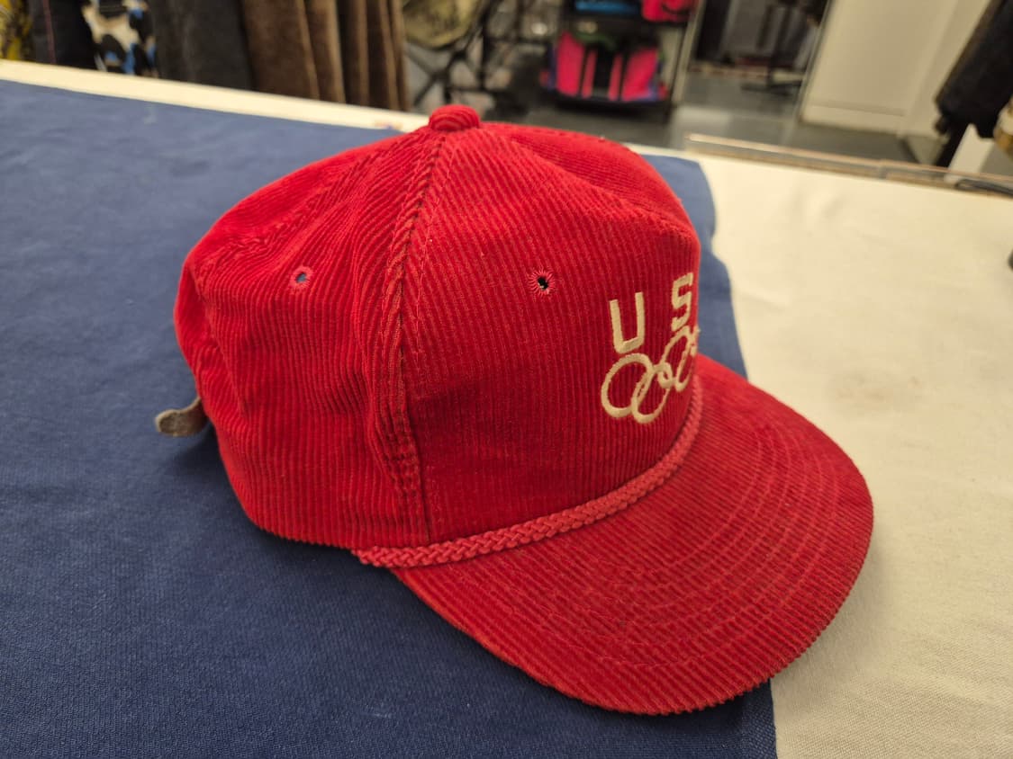90s USA 올림픽 코듀로이 트러커 캡 상품이미지3