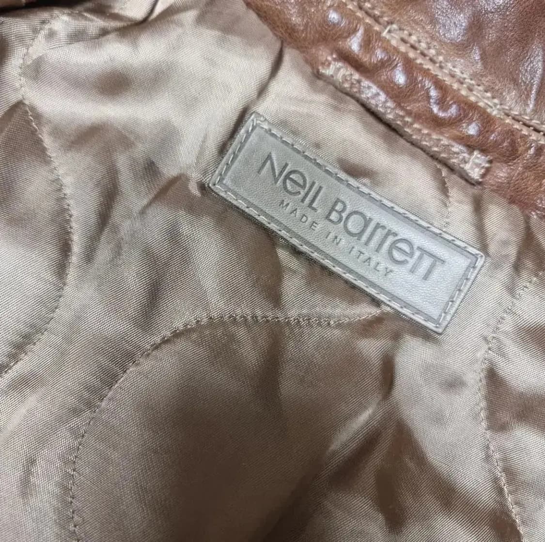 닐바렛 쭈글이 가죽 자켓 브라운(S) 상품이미지2