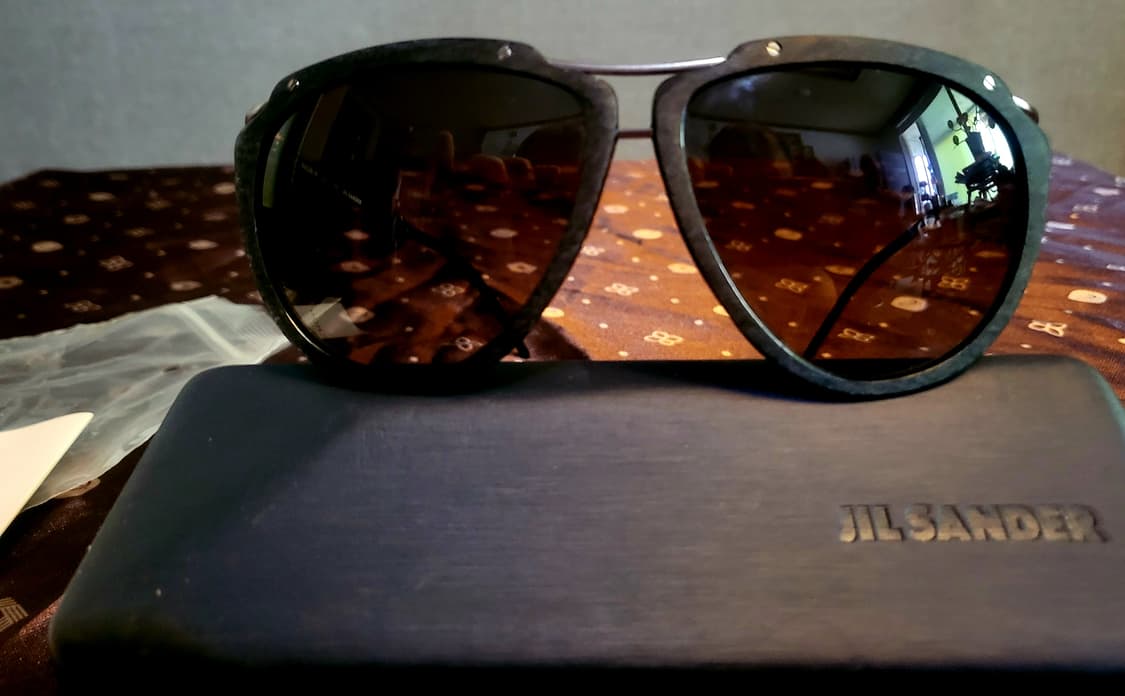 [미사용 새상품] Jil Sander-질샌더 블랙우드 선글라스 상품이미지4