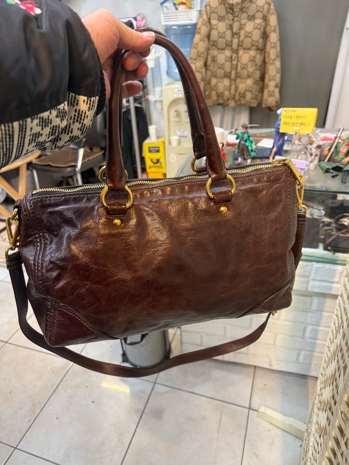 정품 프라다 비텔로 샤인 2way백 팝니다 상품이미지4