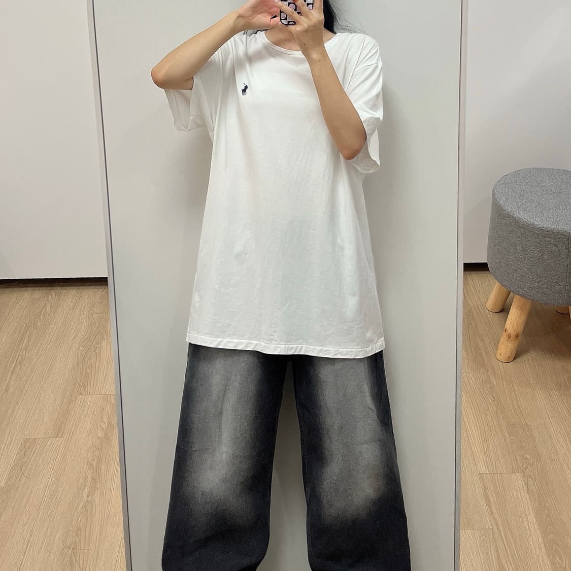 폴로 랄프로렌 네이비 포니 화이트 반팔 티셔츠 105 상품이미지2