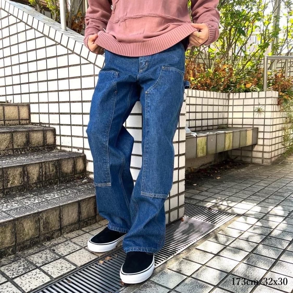 38x34 칼하트 더블니 B73 DST 다크스톤 카펜터 워크웨어 청바지 상품이미지8