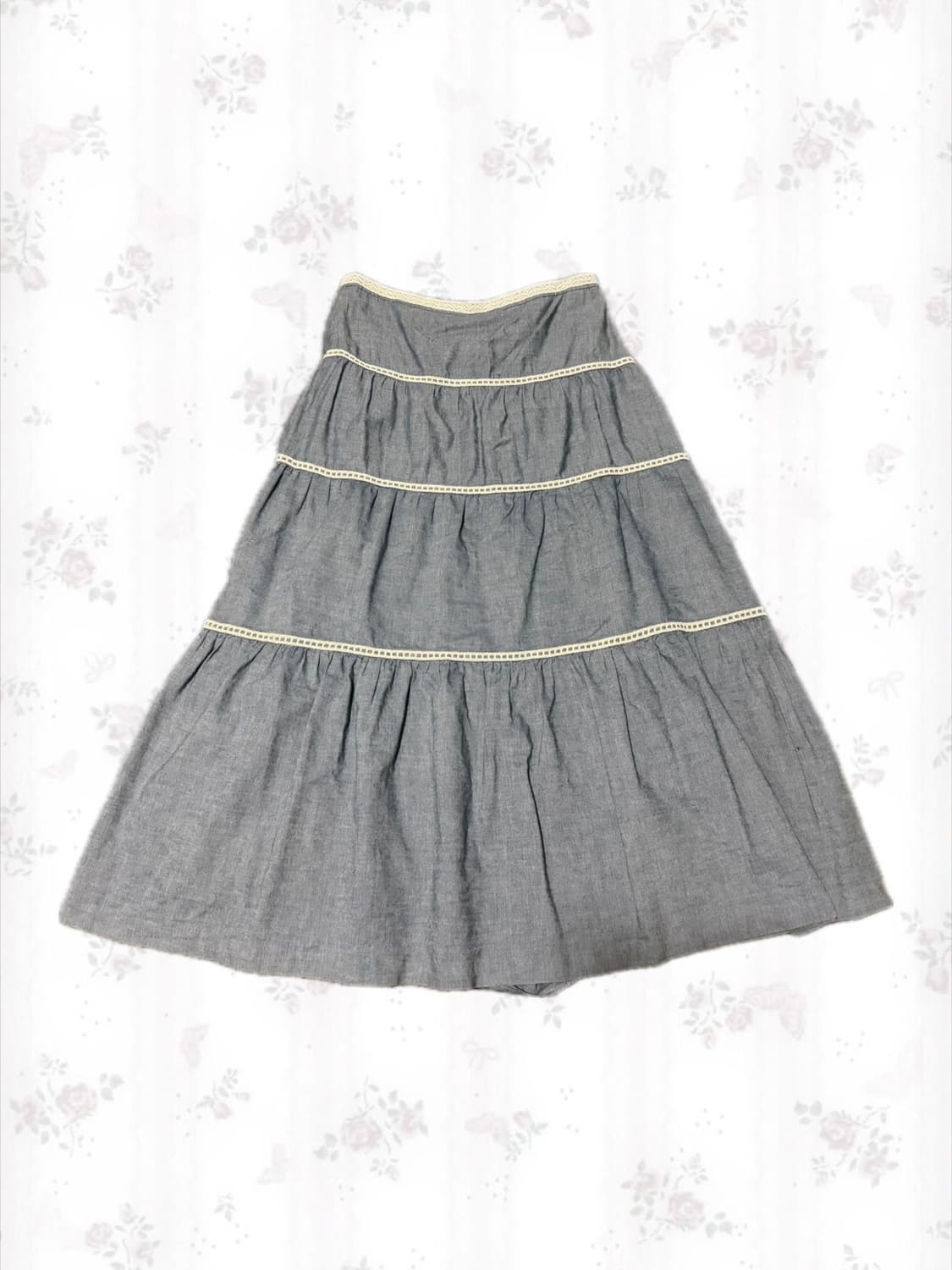 모리 롱스커트 청색 상품이미지1