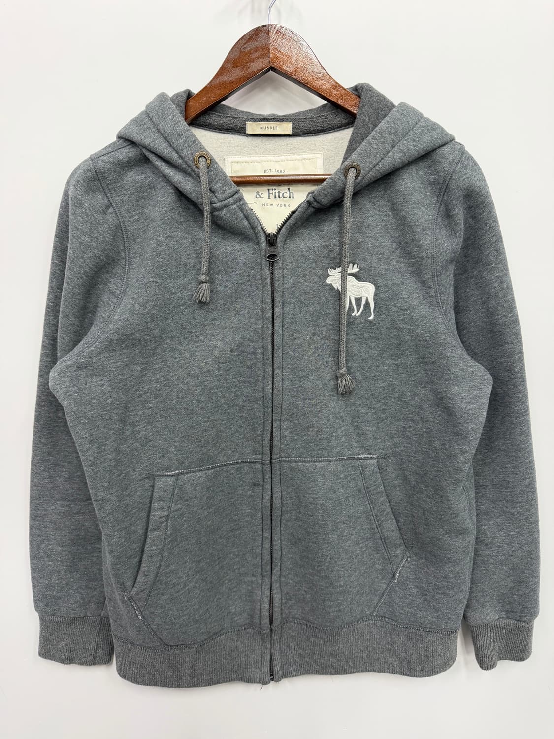 아베크롬비 그레이 순록 후드집업  상품이미지1