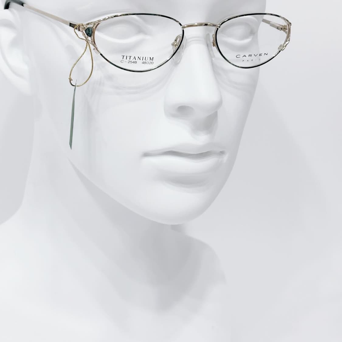 CARVEN 크랙 그린 스톤 데드스탁 빈티지안경 상품이미지6