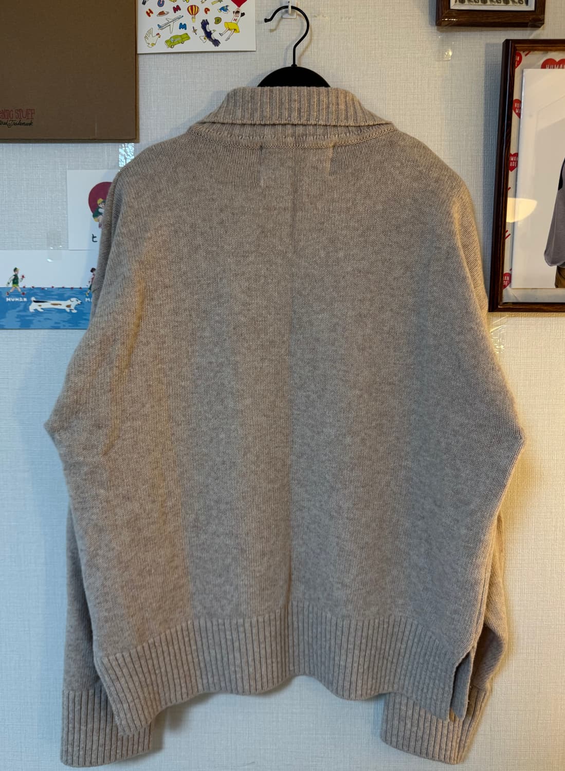 [M]SATUR 세터 아를 니트 로지 베이지 상품이미지3