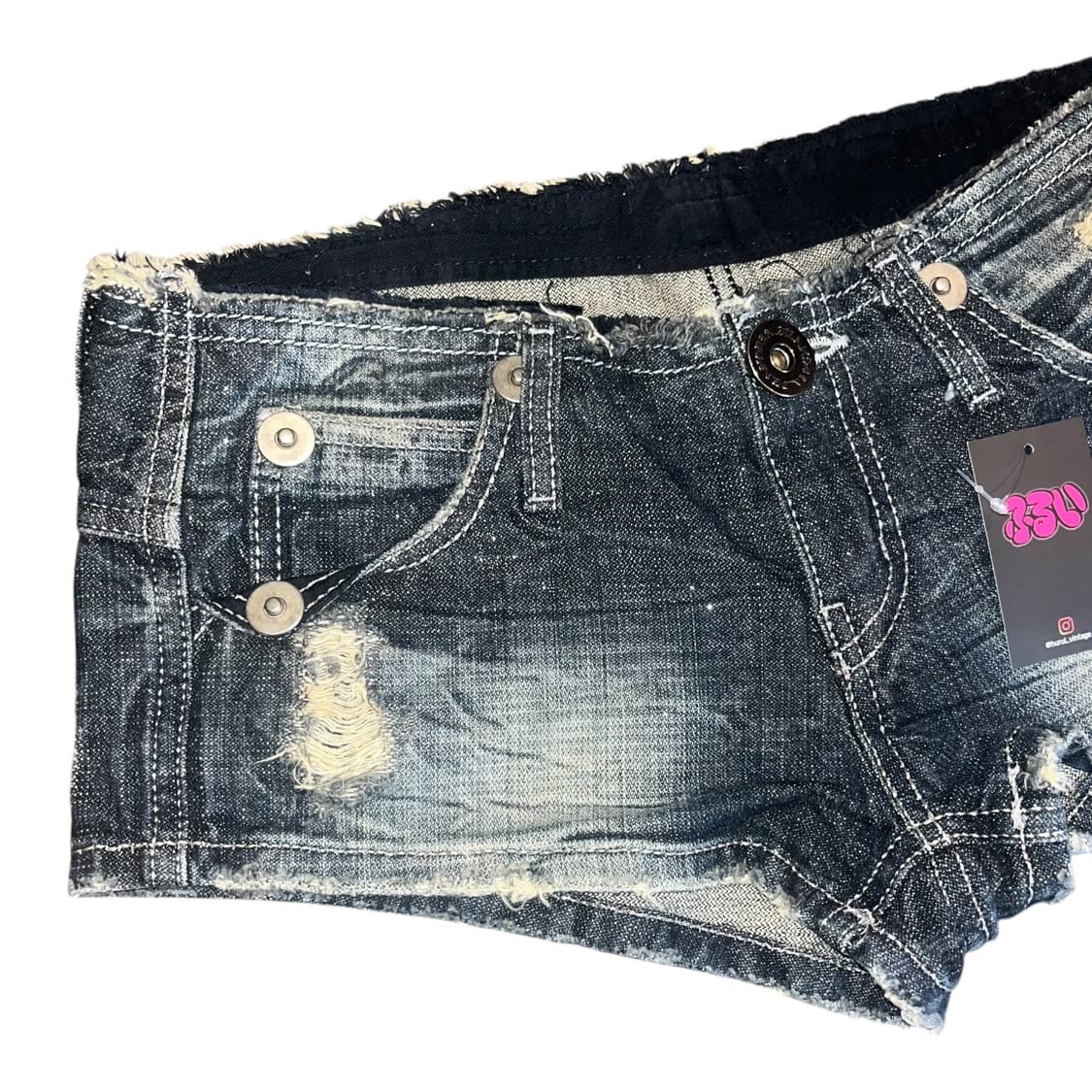 d.i.a 다이아 데미지 데님 숏팬츠 갸루y2k펑크 상품이미지2