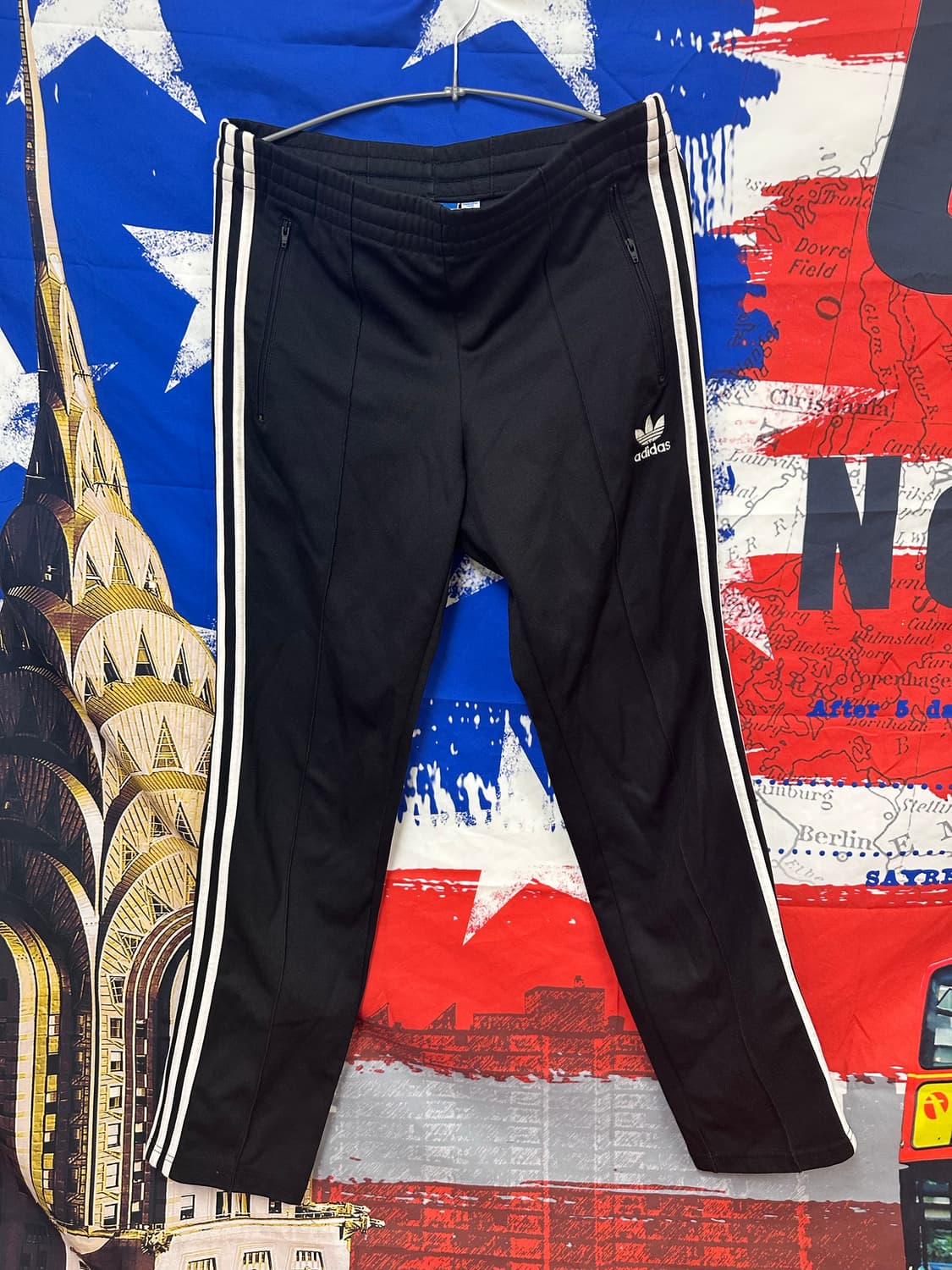 아디다스 유로파 검 흰 트레이닝팬츠 L100 상품이미지1
