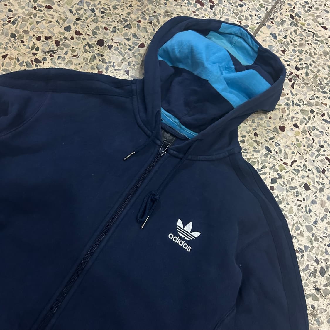 아디다스(ADIDAS) 파이어버드 네이비 후드집업 상품이미지2