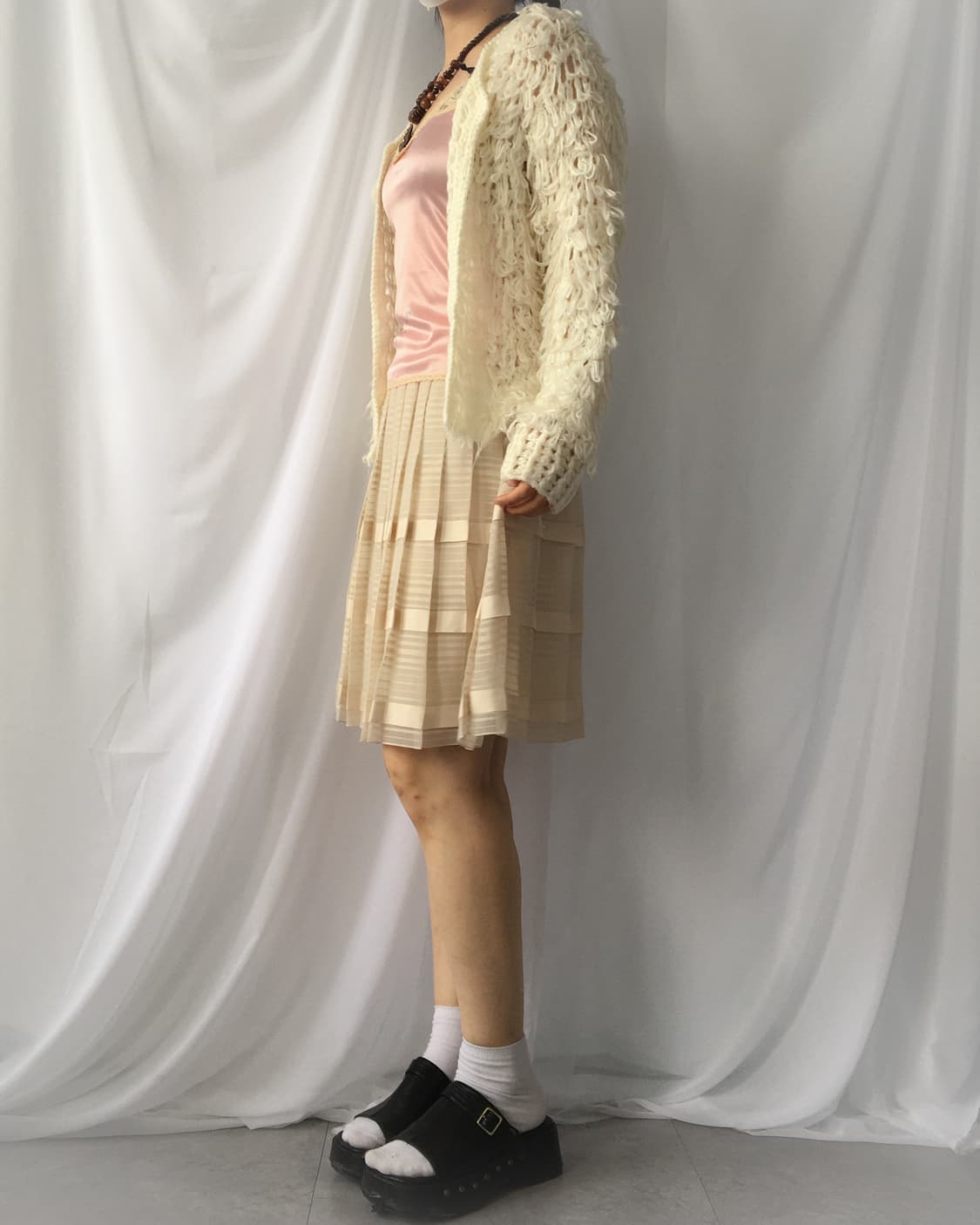 Fluffy knit open cardigan 상품이미지6