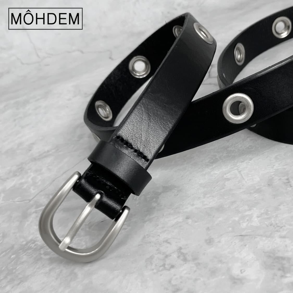 [Unisex] 아일렛 웨스턴 소가죽 벨트 상품이미지6