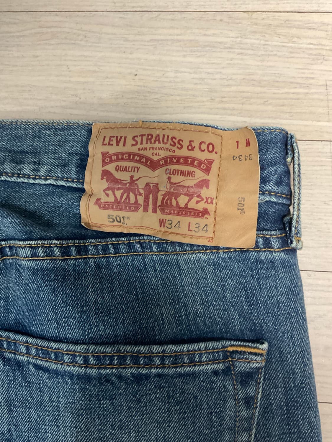 리바이스 501 기장104 상품이미지3