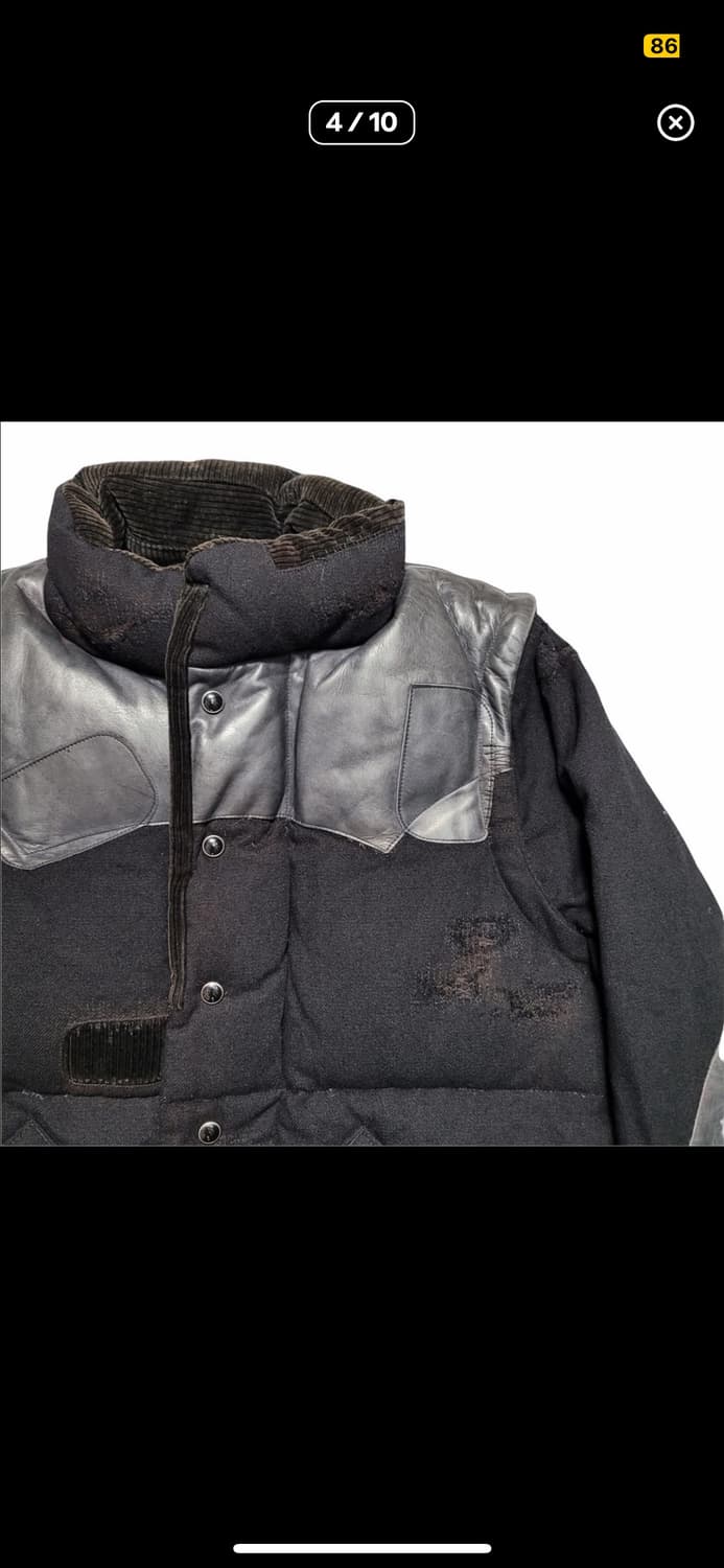 Mihara Yasuhiro 가죽패치 패딩점퍼 상품이미지4