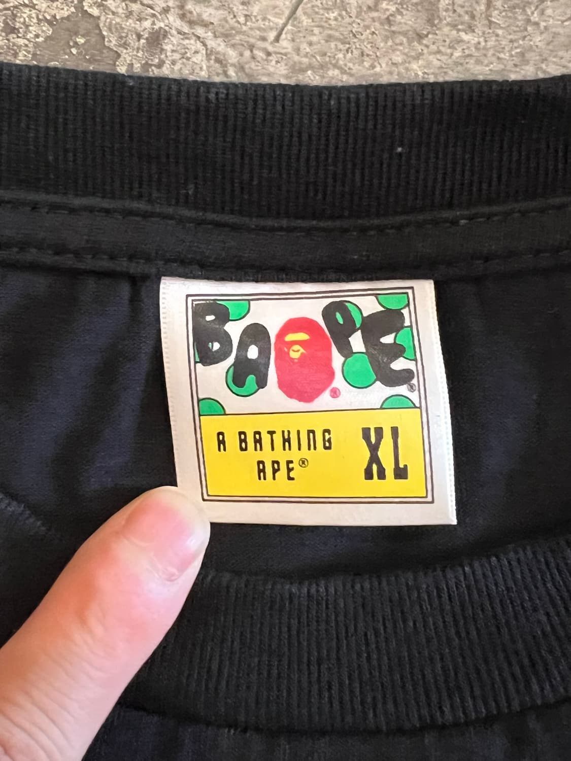[XL] 베이프 카모 로고 반팔 티셔츠 BAPE 상품이미지3