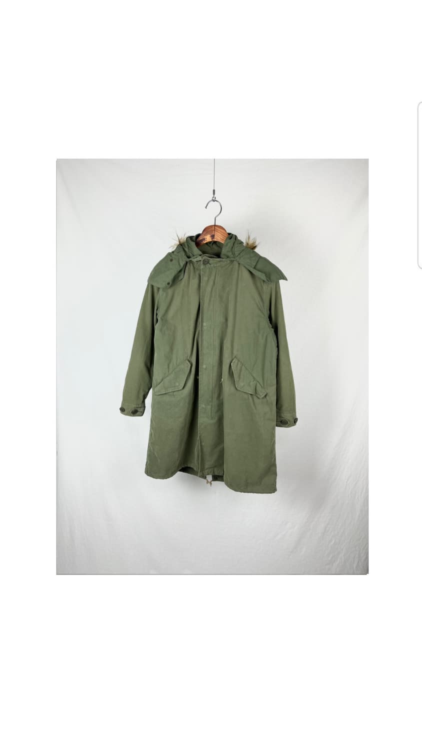 Vintage 카키 컬러 야상 상품이미지1