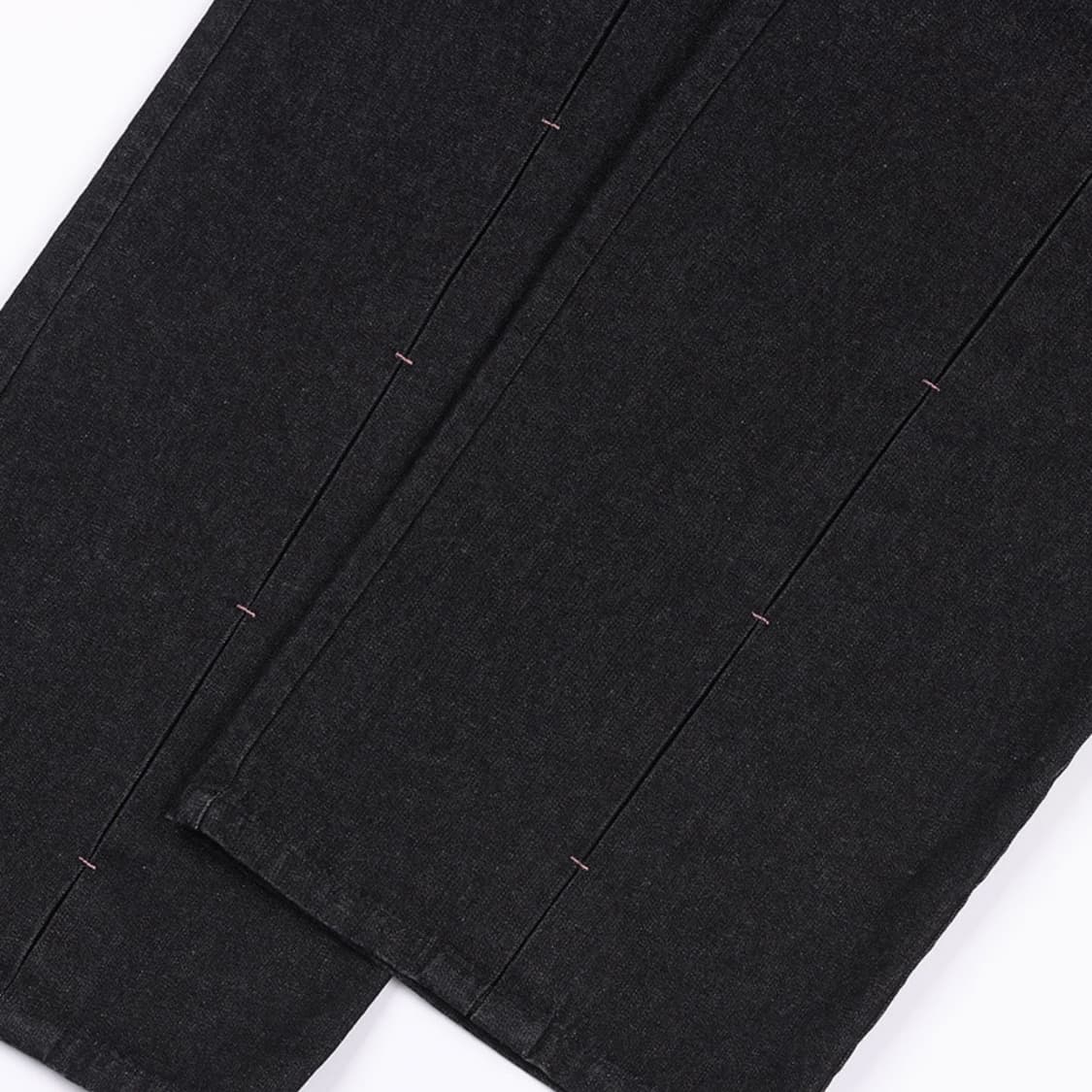 팬시클럽 프론트 핀턱 와이드 데님 팬츠 상품이미지6